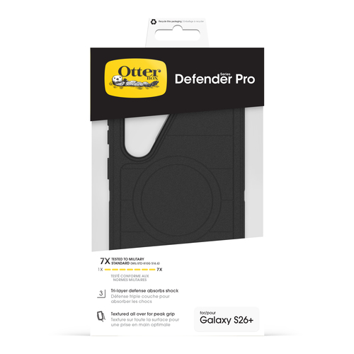 OtterBox Defender Series Pro Estojo para Samsung Smartphone - Empunhadura texturizada - Preto - Absorção de impacto, Resis
