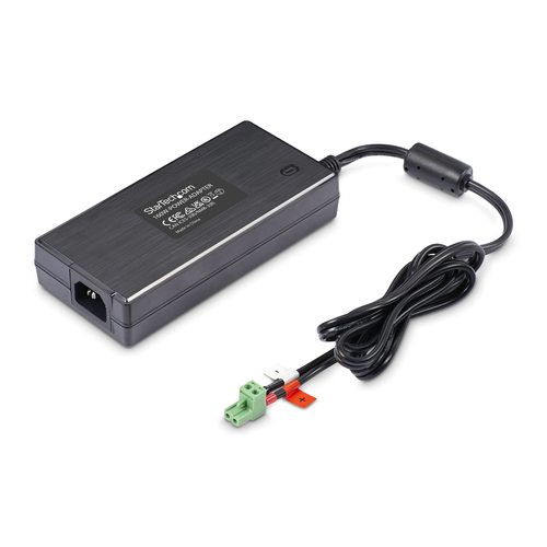 StarTech.com 160W Universal DC Power Adapter (24V/6.6A), External AC/DC Power Supply for USB Hubs, 2/3-Pin Terminal Blocks