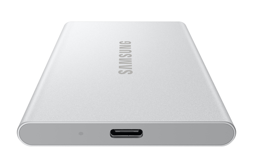 Samsung MU-PD1T0G/WW. SSD capacity: 1 TB. USB connector: USB Type-C, USB version: 3.2 Gen 2 (3.1 Gen 2). Read speed: 1050 