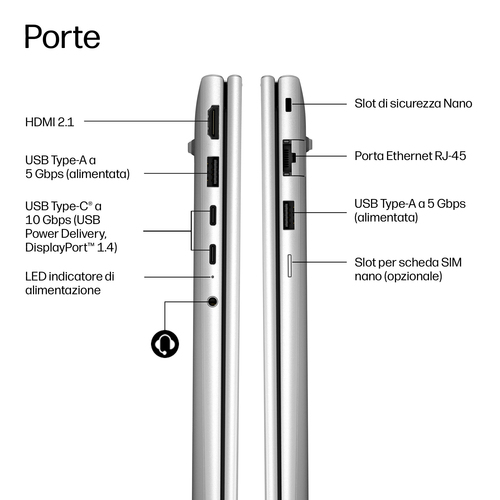 HP ProBook 4 G2a Next Gen AI Wolf Pro Security Edition. Tipo di prodotto: Computer portatile, Fattore di forma: Clamshell.