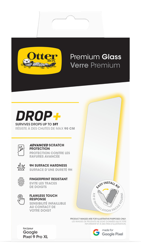 OtterBox Premium Glass 9H Vidro temperado Protetor de ecrã - Claro - Para OLED Smartphone - Antimicrobiano - Resistente a 