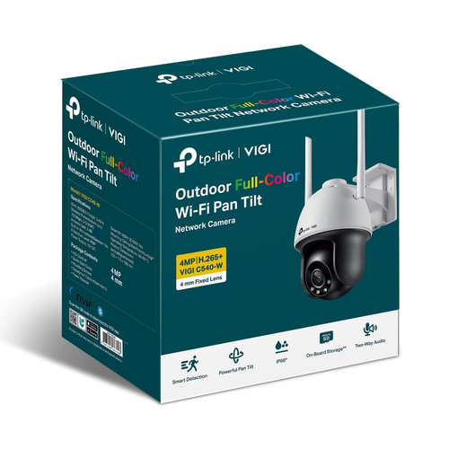 TP-Link VIGI VIGI C540-W 4 Megapixel Outdoor Netzwerkkamera - Farbe - 30 m Infrarot/Farbe Nachtsicht - H.265+, H.265, H.26