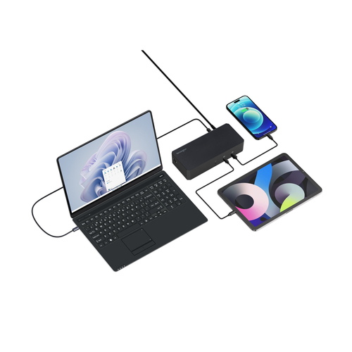 Kensington K32803EU. USB-Stromversorgung bis zu: 100 W. Ethernet LAN Datentransferraten: 10,100,1000 Mbit/s. Datenübertrag
