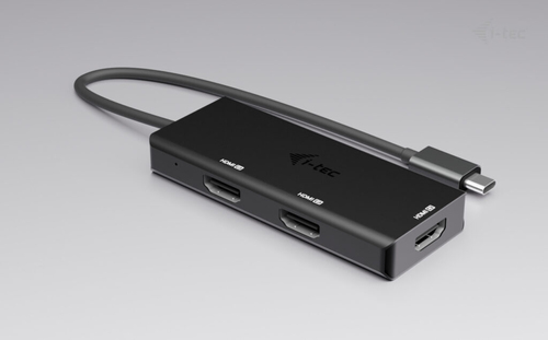 i-tec 3 Port(s) USB Type C Docking Station for Notebook, Monitor - Portable - 3 Displays Supported - 4K, 4K @ 60Hz, 2K @ 1
