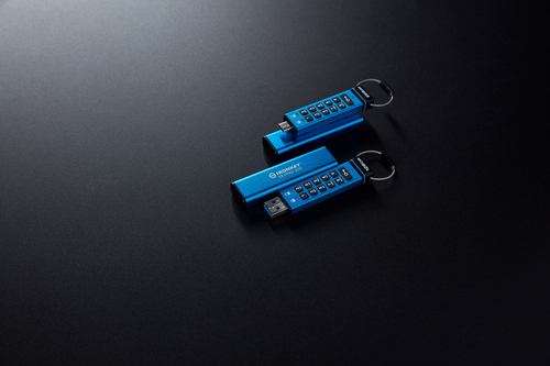 IronKey Keypad 200 IKKP200 128 GB USB 3.2 (Gen 1) Type A Flash Drive - XTS-AES - 145 MB/s Read Speed - 115 MB/s Write Speed