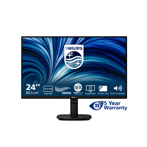 Philips 24B2N2200 24 Zoll Klasse Full HD LED-Monitor - 16:9 Format - Schwarz - 60,5 cm (23,8 Zoll) Viewable - IPS-Technolo