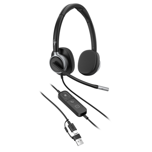 Poly Mission 600 615 Com fios Headset, Na orelha Mono Fone de ouvido - Preto - Microsoft Teams Certification - Monaural - 