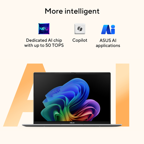 ASUS Vivobook 16 M1607KA-MB5NDW Copilot+ PC. Product type: Laptop, Form factor: Clamshell. Processor family: AMD Ryzen™ AI