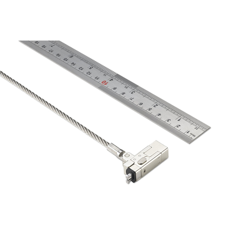 Kensington Slim NanoSaver 2.0 Cable Lock For Notebook - 180 cm (70.87"") Cable - Patented T-bar/Key Lock - Plastic, Nylon,