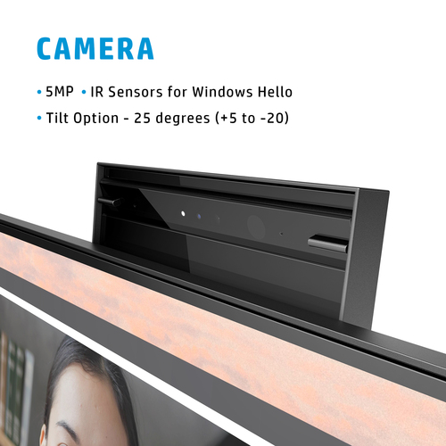 HP E24mv G4 FHD Conferencing Monitor. Display diagonal: 60.5 cm (23.8"), Display resolution: 1920 x 1080 pixels, HD type: 