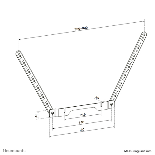 NEOMOUNTS TV MOUNT FOR SONOS RAY - EASY INSTALLATION - WHITE