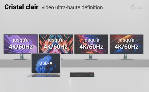 I-TEC UNIVERSAL 5X 4K DISPLAY DOCKING STATION PW DELIVERY 100W