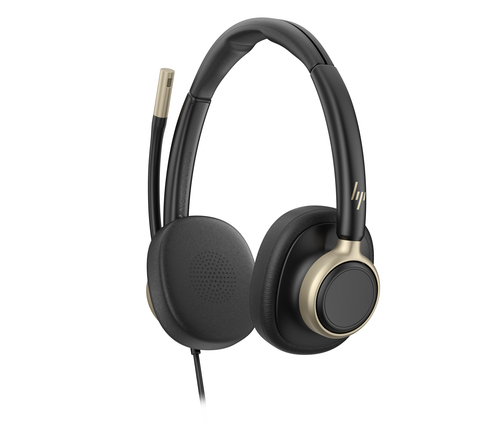 Poly Mission 825 Kabel Auf den Ohren Stereo Headset - Schwarz - Binaural - Ohraufliegend - Host-Schnittstelle: USB