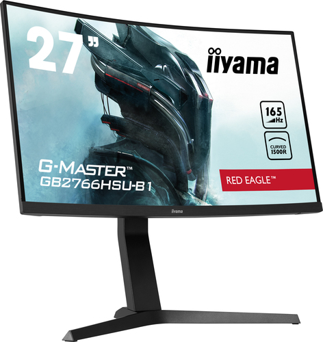 iiyama G-MASTER Red Eagle GB2766HSU-B1 27"" Class Full HD Curved Screen Gaming LCD Monitor - 16:9 - Matte Black - 68.6 cm 
