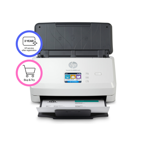 HP Scanjet Pro N4000 snw1 Sheet-feed Scanner. Maximum scan size: 216 x 3100 mm, Optical scanning resolution: 600 x 600 DPI