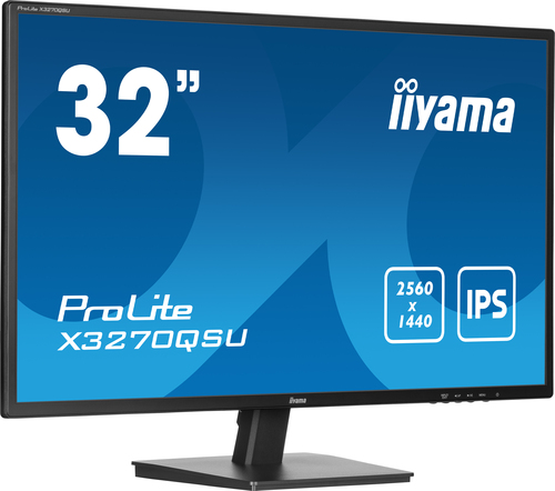 iiyama ProLite X3270QSU-B1 32 Zoll Class WQHD LED-Monitor - 16:9 Format - Mattschwarz - 80 cm (31,5 Zoll) Viewable - IPS-T