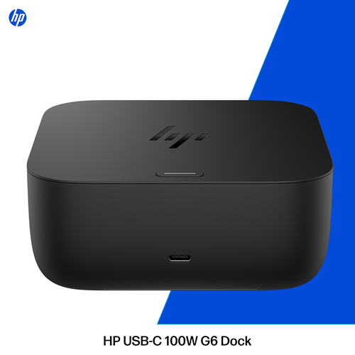 HP Dock USB-C 100W G6. Tecnologia di connessione: Cablato, Interfaccia host: USB 3.2 Gen 2 (3.1 Gen 2) Type-C, Fornitura d
