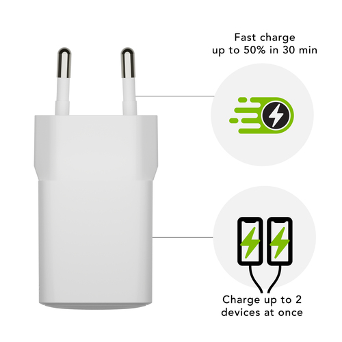 dbramante1928 ApS 48 W AC Adapter - Universal Adapter - For Ultrabook - Europe - 120 V AC, 230 V AC Input - 5 V DC, 9 V DC