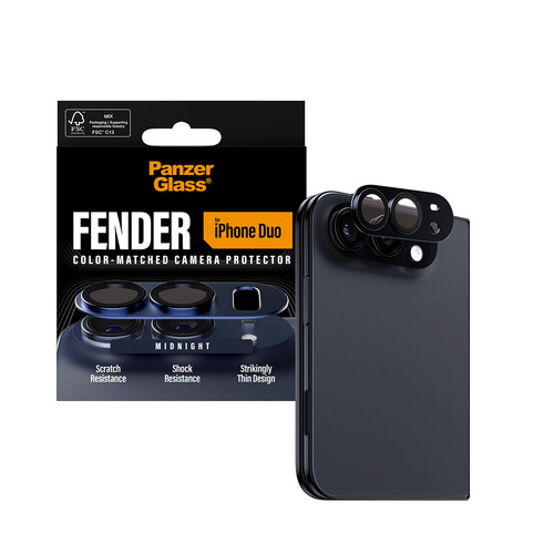 PanzerGlass ® Fender Camera Lens Protector Midnight iPhone Duo. Markenkompatibilität: Apple, Kompatibilität: Apple - iPhon