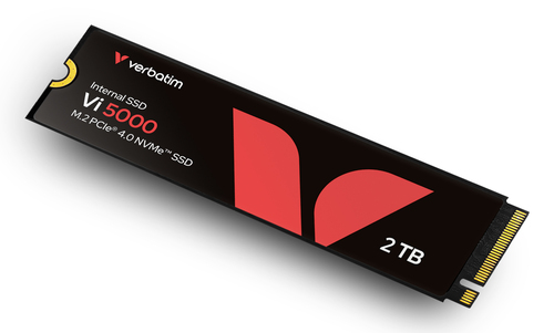 Unità stato solido Verbatim Vi5000 - M.2 2280 Interno - 2 TB - PCI Express NVMe (PCI Express NVMe 4.0) - Computer portatil