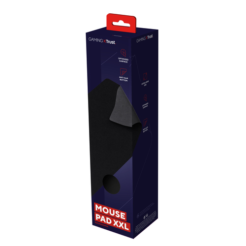 Trust Gaming GXT 758 XXL Gaming-Mauspad - Texturiert - 930 mm x 300 mm x 3 mm Abmessung - Schwarz - Gummi - Rutschfest