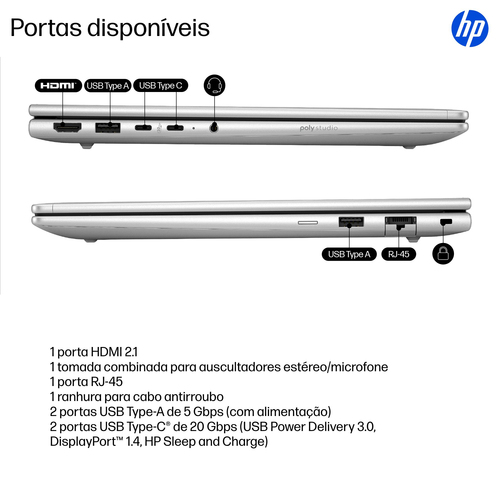HP ProBook 4 G1iR 35,6 cm (14") Notebook - WUXGA - 60 Hz - Intel Core 5 120U - 16 GB - 512 GB SSD - Intel Chip - 1920 x 12