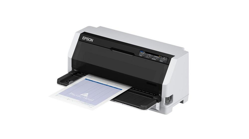 Stampante Ad Aghi Epson LQ-690IIN - Monocromatico - 24-pin - Nero, Bianco - 7 Copie - 106 Colonna - 487 cps Mono - 360 x 1