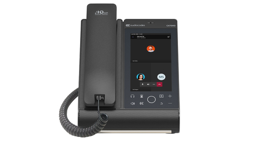 Teams C470HD Total Touch IP-Phone PoE GbE black with integrated BT and Dual Band Wi-Fi
2 Ethernet 10/100/1000 ports, 720x1