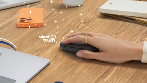 Logitech Pebble Mouse - Bluetooth - Graphite - Wireless