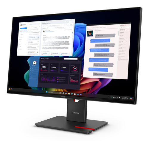Lenovo ThinkVision T27UD-40 27" Class 4K UHD LED Monitor - 16:9 - Eclipse Black - 68.6 cm (27") Viewable - In-plane Switch