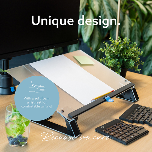 R-Go Read2Write Dokument Dokumentenhalter - Unterstützung 297 mm x 420 mm Medien - 168 mm x 460 mm x 320 mm x - Aluminium,