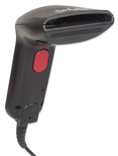 Manhattan Contact CCD Handheld Barcode Scanner, USB, 60mm Scan Width, Cable 152cm, Max Ambient Light 5,000 lux (sunlight),