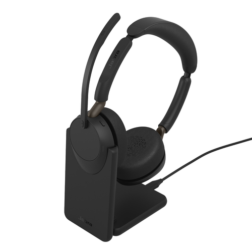 Jabra Evolve3 65 Kabel/Kabellos Auf den Ohren, Kopfbügel Stereo Headset - Binaural - Ohraufliegend - 20 Hz bis 20 kHz Freq