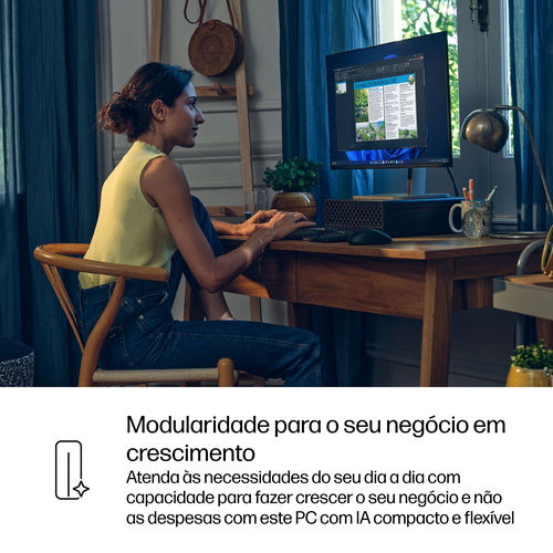 HP ProDesk 4 G1i Computador secretária - Intel Core Ultra 5 2ª geração 235 - 16 GB - 512 GB PCI Express NVMe SSD - Pequeno