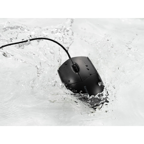 Kensington Pro Fit Rugged Mouse - USB Type A - Optical - 3 Button(s) - Black - Cable - 1600 dpi - Scroll Wheel - Symmetrical