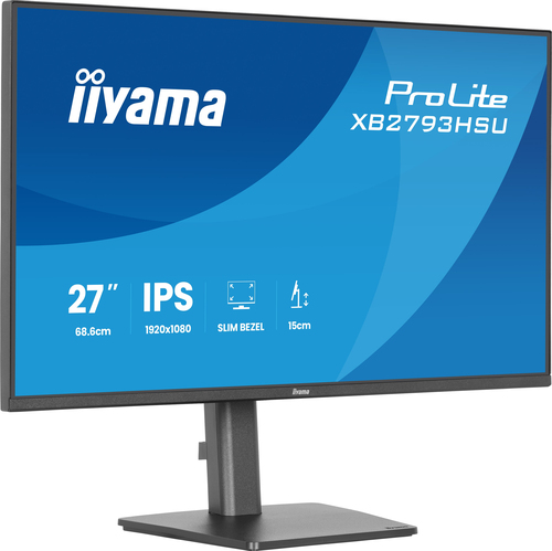 iiyama ProLite XB2793HSU-B1 27 Zoll Klasse Full HD LED-Monitor - 16:9 Format - Mattschwarz - 68,6 cm (27 Zoll) Viewable - 
