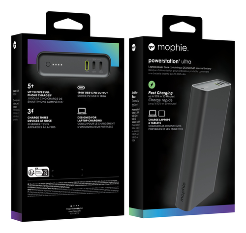 mophie powerstation Stromspeicher - Schwarz - Schwarz