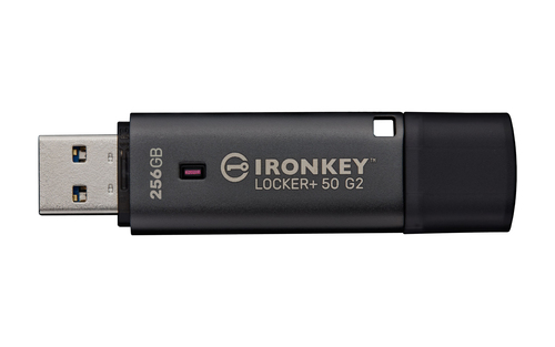 IronKey Locker+ 50 G2 256 GB USB 3.0, USB 3.1, USB 3.2 (Geração 1), USB tipo A Unidade Flash - AES de 256 bits - Compatíve