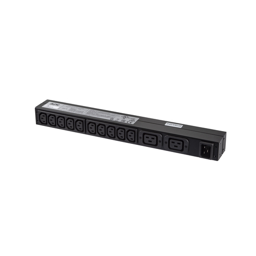 APC RACK PDU BASIC 1 U 16A 230V. PDU-Typen: Standard, Rack-Kapazität: 0U/1U, Typ: Einphasig. Anzahl der AC-Ausgänge: 12 AC