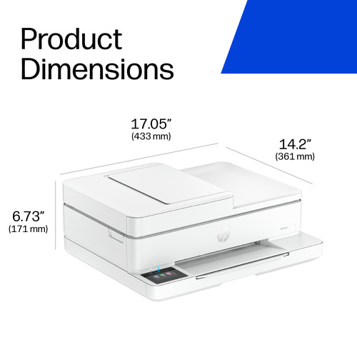 HP Envy 6530e Wired & Wireless Inkjet Multifunction Printer - Colour - White - Copier/Printer/Scanner - 4800 x 1200 dpi Pr