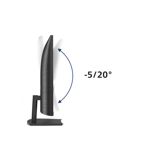 Philips 241E1SCA 24" Class Full HD Ecrã curvo Monitor LCD - 16:9 - Preto - 61 cm (24") Viewable - Alinhamento vertical (VA