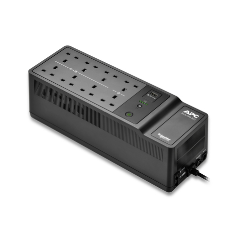 APC by Schneider Electric Back-UPS Standby UPS - 500 VA/300 W - Floor/Wall Mountable - 2.65 Minute Stand-by - 230 V AC Inp