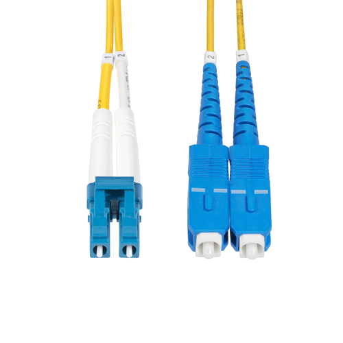 StarTech.com 10m (32.8ft) LC to SC (UPC) OS2 Single Mode Duplex Fiber Optic Cable, 9/125, 100G, Low Insertion Loss, LSZH F