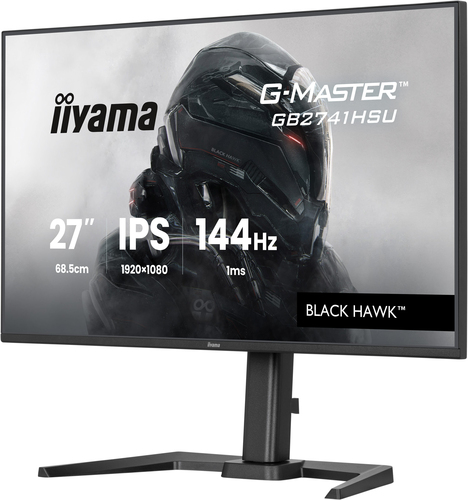 Moniteur de jeu LCD iiyama G-MASTER Black Hawk GB2741HSU-B1 27" Classe Full HD - 16:9 - Noir mat - 68,6 cm (27") Viewable 