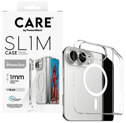 CARE Signature Case for Apple Smartphone - Transparent - Polycarbonate, Thermoplastic Polyurethane (TPU)