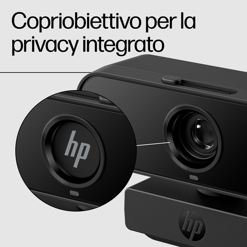 Webcam HP 435 - 2 Megapixel - 60 fps - Nero - USB 2.0 tipo A - Full HD - 1920 x 1080 Video - Auto focus - 85° Angle - Mont