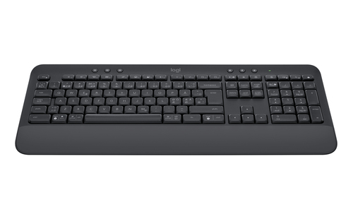Logitech Signature K650 Keyboard - Wireless Connectivity - Danish, Norwegian, Swedish, Finnish - QWERTY Layout - Graphite 