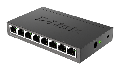 D-Link DGS-108. Switch type: Unmanaged, Switch layer: L2. Basic switching RJ-45 Ethernet ports type: Gigabit Ethernet (10/