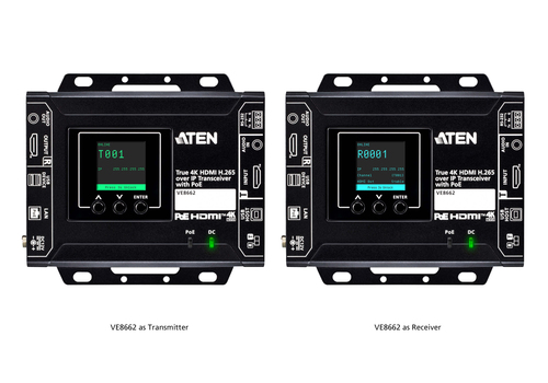 ATEN Video Extender Transceiver - Wired - 1 Input Device - 1 Output Device - 100 m Range - 2 x Network (RJ-45) - 3 x USB -