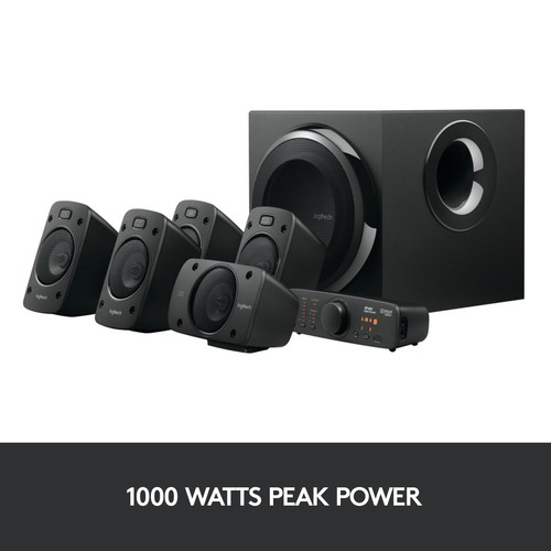 Logitech Z906 5.1 Speaker System - 500 W RMS - DTS, Dolby Digital